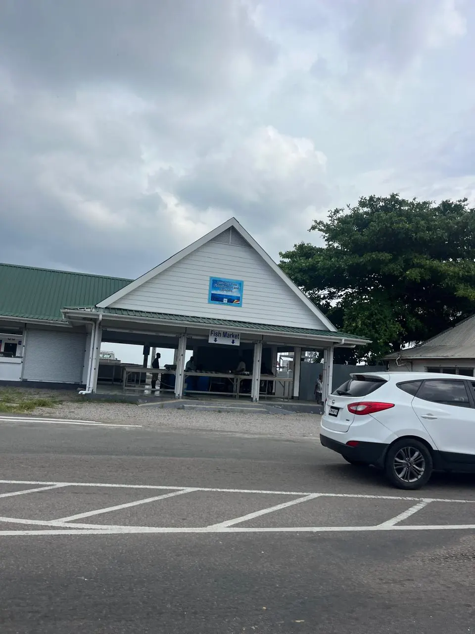 Fischmarkt in Anse Aux Pins